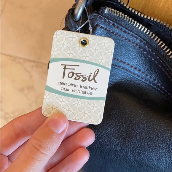 Fossil Black Leather Brand New Shoulder Bag 🖤 - Picture 4 of 13
